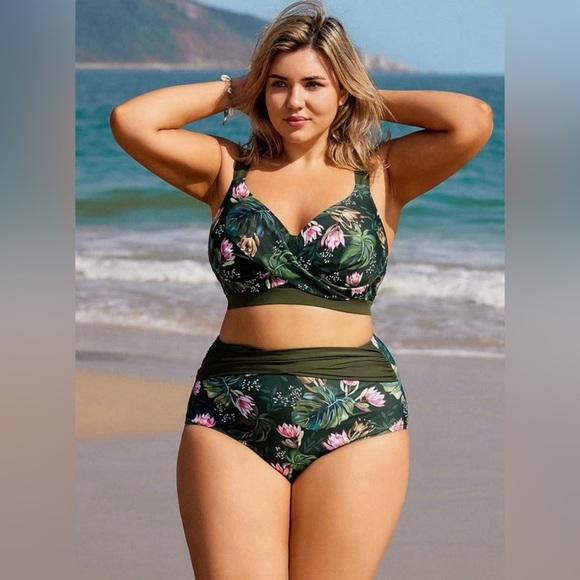 Hanna Nikole Plus
Size Bikini 2 pc Highwaist NWT - Picture 5 of 9